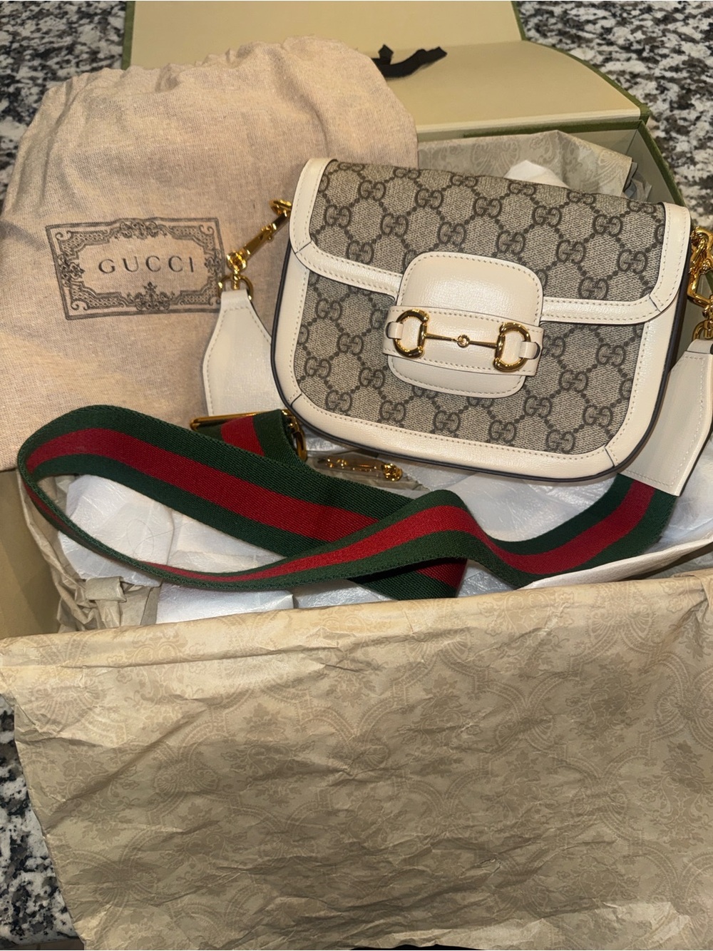 Gucci Horsebit 1955 small shoulder bag-NEW